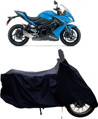 Tricway Two Wheeler Cover for Suzuki(GSX S1000F, Grey, Black)