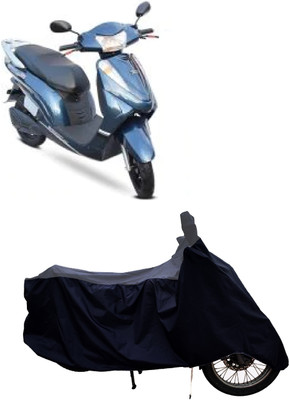 Tricway Two Wheeler Cover for Avon(E Scoot, Grey, Blue)