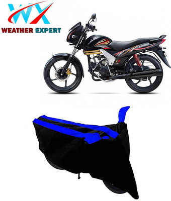 WEATHER EXPERT Two Wheeler Cover for Mahindra(Centuro XT, Black, Blue)