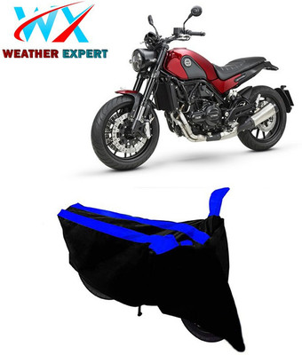 WEATHER EXPERT Two Wheeler Cover for Benelli(Leoncino 250, Black, Blue)