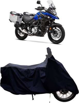 Tricway Two Wheeler Cover for Suzuki(V-Strom 650 XT, Grey, Black)