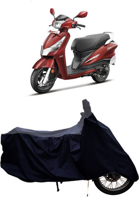 Tricway Two Wheeler Cover for Hero(Duet LX 110CC, Grey, Black)