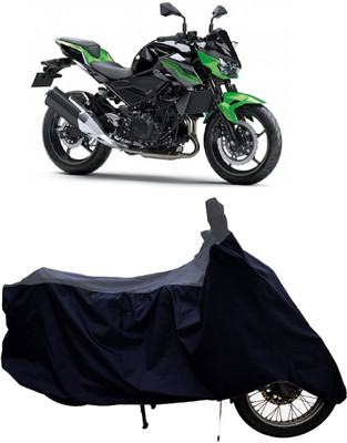 Tricway Two Wheeler Cover for Kawasaki(Z400 BS6, Grey, Black)