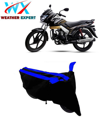 WEATHER EXPERT Two Wheeler Cover for Mahindra(Centuro, Black, Blue)