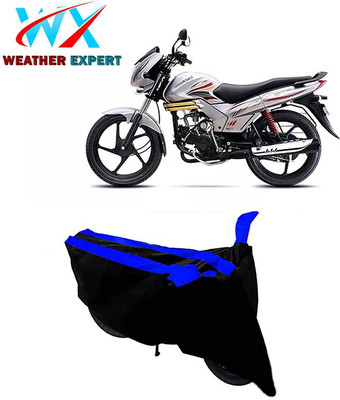 WEATHER EXPERT Waterproof Two Wheeler Cover for Mahindra(Centuro NXT, Black, Blue)