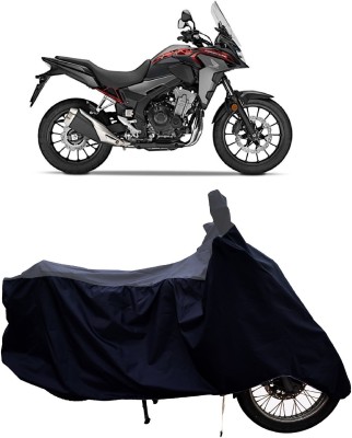 Tricway Two Wheeler Cover for Honda(CB 500, Grey, Black)