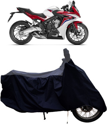Tricway Two Wheeler Cover for Honda(CBR 650F, Grey, Black)
