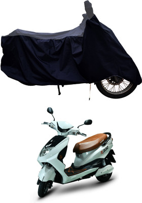 Tricway Two Wheeler Cover for Okinawa(Raise BS6, Grey, Black)
