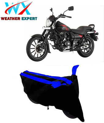 WEATHER EXPERT Two Wheeler Cover for Bajaj(Avenger, Black, Blue)