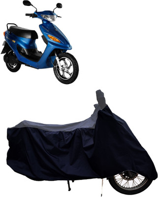 Tricway Two Wheeler Cover for Indus(Yo Electron, Grey, Black)