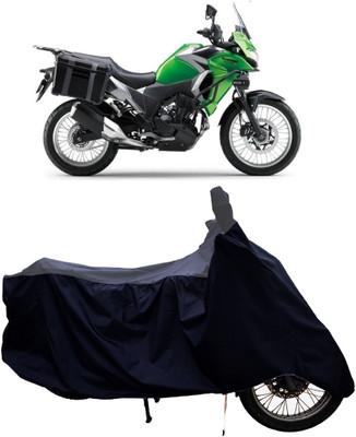 Tricway Two Wheeler Cover for Kawasaki(Versys X 300 BS6, Grey, Black)