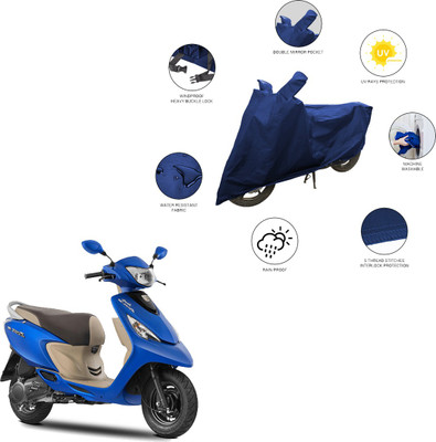 SS FOR YOUR SMART NEEDS Two Wheeler Cover for TVS(Zest, Blue)