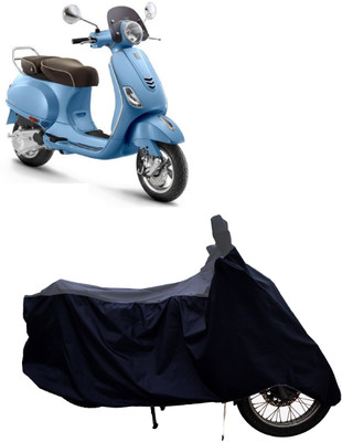 Tricway Two Wheeler Cover for Vespa(Elegante 150 BS6, Grey, Black)