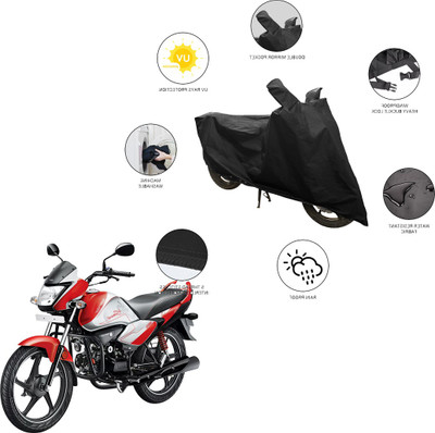 SS FOR YOUR SMART NEEDS Two Wheeler Cover for Hero(Splendor I Smart, Black)