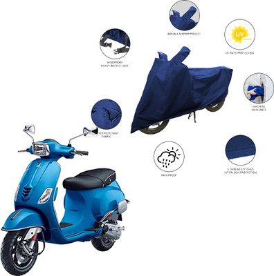SS FOR YOUR SMART NEEDS Two Wheeler Cover for Piaggio(Vespa SXL 125, Blue)