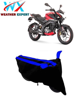 WEATHER EXPERT Two Wheeler Cover for Bajaj(Pulsar 160 NS DTS-i, Black, Blue)