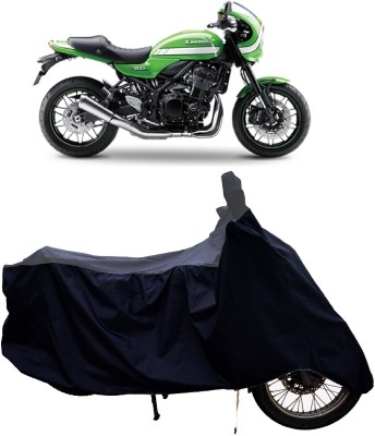 Tricway Two Wheeler Cover for Kawasaki(Z900 RS Cafe Racer, Grey, Black)