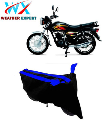 WEATHER EXPERT Two Wheeler Cover for TVS(Max 4R, Black, Blue)