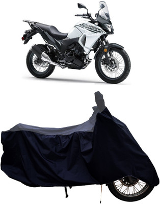 Tricway Two Wheeler Cover for Kawasaki(Versys X 300, Grey, Black)