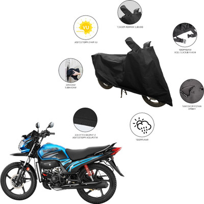 SS FOR YOUR SMART NEEDS Two Wheeler Cover for Hero(Passion Pro TR, Black)