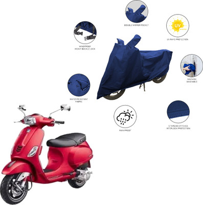 SS FOR YOUR SMART NEEDS Two Wheeler Cover for Piaggio(Vespa SXL 150, Blue)