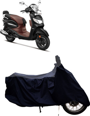 Tricway Two Wheeler Cover for Hero(Pleasure Plus, Grey, Black)