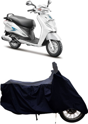Tricway Two Wheeler Cover for Hero(Duet 125 CC BS6, Grey, Black)
