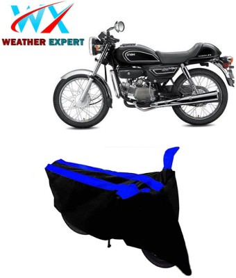 WEATHER EXPERT Two Wheeler Cover for Hero(Splendor Pro Classic, Black, Blue)