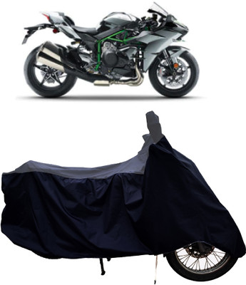 Tricway Two Wheeler Cover for Kawasaki(Ninja H2 BS6, Grey, Black)
