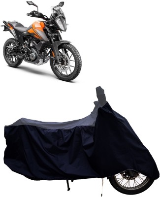 Tricway Two Wheeler Cover for KTM(390 Adventure BS6, Grey, Black)