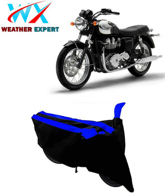 WEATHER EXPERT Two Wheeler Cover for Triumph(Street Twin, Black, Blue)