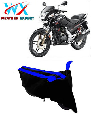 WEATHER EXPERT Two Wheeler Cover for Hero(CBZ Extreme, Black, Blue)