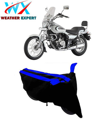 WEATHER EXPERT Waterproof Two Wheeler Cover for Bajaj(Avenger 220 Cruise, Black, Blue)