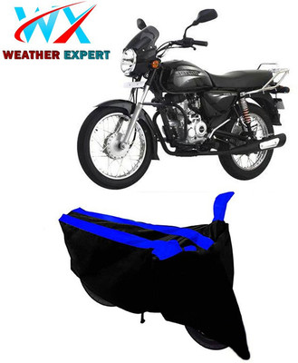 WEATHER EXPERT Two Wheeler Cover for Bajaj(Boxer BM 150, Black, Blue)
