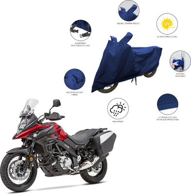 SS FOR YOUR SMART NEEDS Two Wheeler Cover for Suzuki(V Strom 650, Blue)