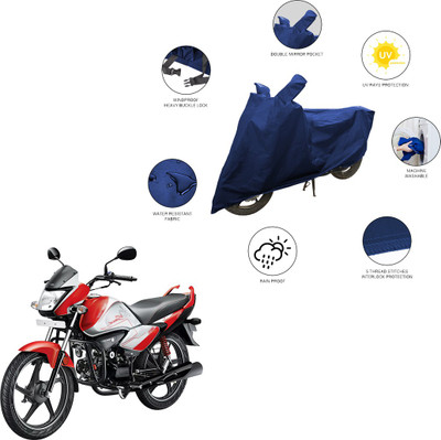SS FOR YOUR SMART NEEDS Two Wheeler Cover for Hero(Splendor I Smart, Blue)