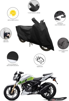 SS FOR YOUR SMART NEEDS Two Wheeler Cover for TVS(Apache RTR 200 Fi E100, Black)