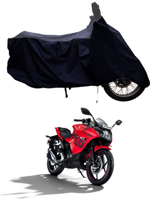 Tricway Two Wheeler Cover for Suzuki(Gixxer SF, Grey, Black)