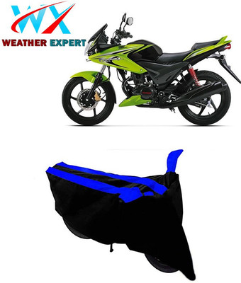 WEATHER EXPERT Two Wheeler Cover for Honda(CBF Stunner, Black, Blue)