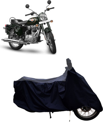 Tricway Two Wheeler Cover for Royal Enfield(Standardv BS6, Grey, Black)