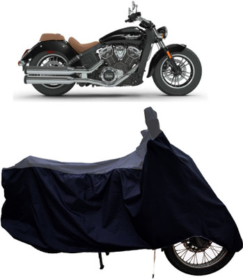 Tricway Two Wheeler Cover for Indian(Scout, Grey, Black)