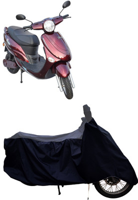 Tricway Two Wheeler Cover for Avon(E Star BS6, Grey, Black)
