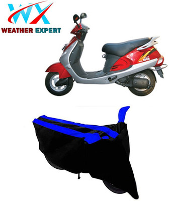WEATHER EXPERT Waterproof Two Wheeler Cover for Kinetic(Nova, Black, Blue)