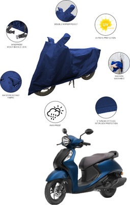 SS FOR YOUR SMART NEEDS Two Wheeler Cover for Yamaha(Fascino 125, Blue)
