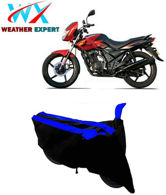 WEATHER EXPERT Two Wheeler Cover for TVS(Flame 125, Black, Blue)