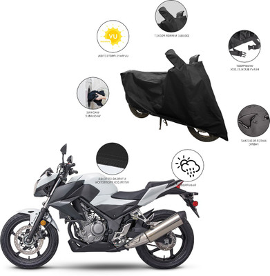 SS FOR YOUR SMART NEEDS Two Wheeler Cover for Honda(CB300R, Black)