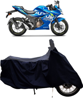 Tricway Two Wheeler Cover for Suzuki(Gixxer SF 250, Grey, Black)