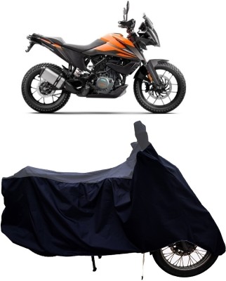 Tricway Two Wheeler Cover for KTM(390 Adventure, Grey, Black)