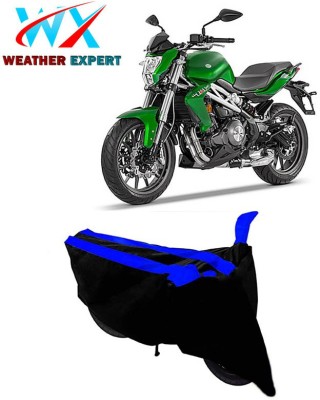 WEATHER EXPERT Two Wheeler Cover for Benelli(TNT 300, Black, Blue)