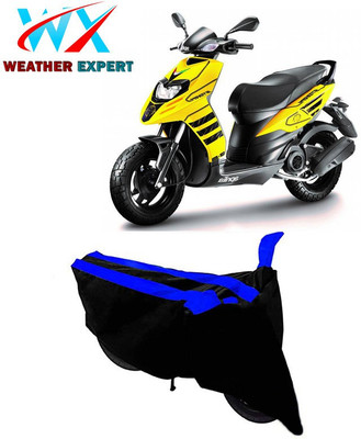 WEATHER EXPERT Two Wheeler Cover for Aprilia(SR 150, Black, Blue)